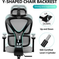 Ergonomische stoel Rotary Office KERDOM KD-9070 zwart gebruikt