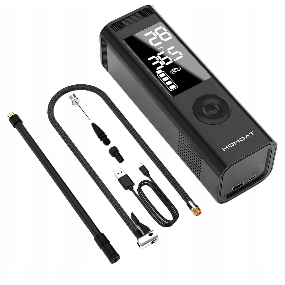 Pompa elettrica pompa Homat Venom 150 PSI 17800 mAh con luce a LED