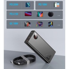 Powerbank Baseus 65W 20000mah USB C met LED-display