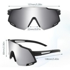 Gafas deportivas de Jundingyun con 5 lentes extraíbles, 100% UV