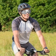 Jundingyun óculos de esportes com 5 lentes removíveis, 100% UV