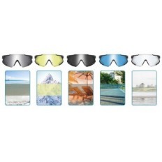 Jundingyun sports glasses with 5 removable lenses, 100% UV