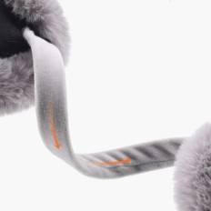 Winter warmers for ears WiirroiP YLP0033W, white, one size