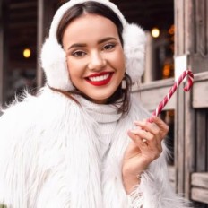 Winter warmers for ears WiirroiP YLP0033W, white, one size