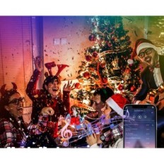 Neon LED Ksibnw RGB, 15 m, con un alimentatore di rete, 230 V