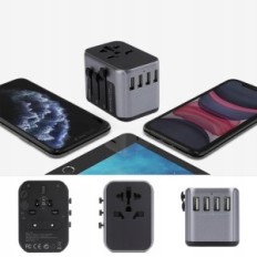 Tessan adapter Adapter Svetovni adapter vtičnica 633f črna