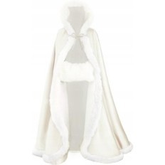 Women's Beautelicate Cape With Hoodie Winter Poncho with Etoli for Wedding