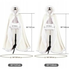 Moterų beautelicate Cape su "Hoodie Winter Poncho" su "Etoli" vestuvėms