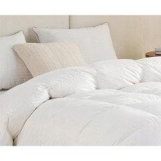 Downstool Bedzure 155x220 Zimní Duvet, OEKO-TEX Certifikát, bílý