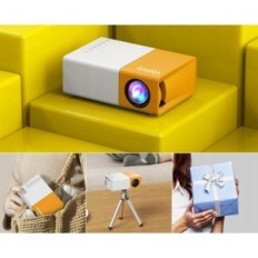 Mini Projector Vamvo YG300 Pro Full HD 1080p with smartphone / tablet / laptop