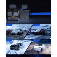 LAND RUBPERS FOR TESLS MODELL Y SLIKE SLIKE VANDSPROOF 6 PCS.