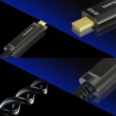 Kuituoptinen Huaham USB C -kaapeli USB C USB 3.1, 10 GB / S, jopa 50 jalkaa 10m