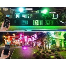 LED projektor T-SunUs TS-F42100-RGBCW, RGB, WiFi, IP66, 100W, 2 kom.