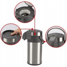 Thermos Olerd 4,0 l nerezová ocel z čerpání, pro 24 stříbrných šálků