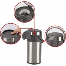 Thermos Olerd 4,0 l nerezová ocel z čerpání, pro 24 stříbrných šálků