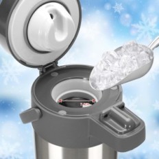 Aço inoxidável Thermos Olerd 4,0 L de bombeamento, para 24 copos de prata