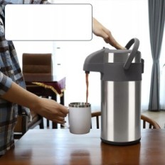 Therd olerd 4,0 L en acier inoxydable de pompage, pour 24 tasses d'argent