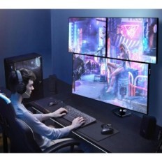 Titular para três monitores ERGUNION E666 até 40 polegadas e até 11 kg de preto