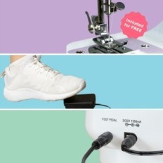 CRAFTS & CO KI2342 Šivalni stroj za začetnike, LED osvetlitev