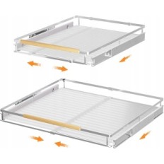 Cozinha deslizante extensível Sanno Organizadores e armários para gabinetes, 2 pcs