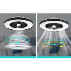 Iluminação de teto com fã BKZO 24 níveis 3000-5500K quadro preto