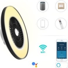 Lubų apšvietimas su BKZO FAN 24 lygiais 3000-5500K juoda rėmas