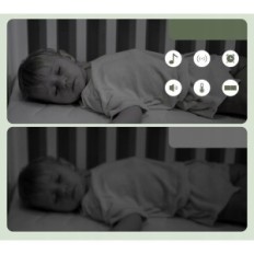 Elektronisk Bonoch Nanny, 720p HD 6000 MAH, Night Vision, 8 Rotting