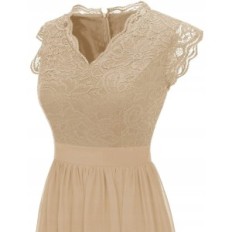 Abito con dressistato in pizzo, abito da sera in colore XL