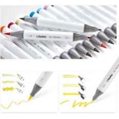 Markers Ohuhu Y30-80400-78 36 stk, børste med dobbelt tip og sag