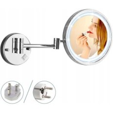 Cosmetische sieraden met achtergrondverlichting, dubbelzijdig Ø 25 cm zilver