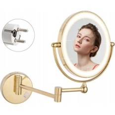 Gioielli cosmetici con retroilluminazione, doppio lato Ø 20 cm oro