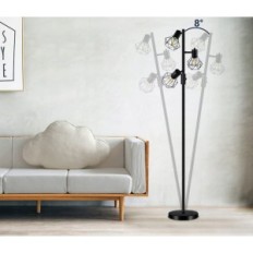 LED gulvlampe med justerbar HiBay 3x8W 800lm E27 klasse F