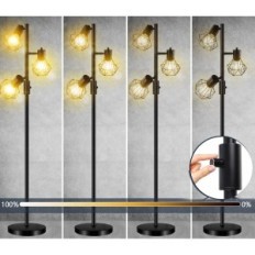 LED-vloerlamp met instelbare Hibay 3x8W 800LM E27 klasse F