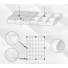 Down quilts Bottom 02 135x200cm, 100 cotton, Fill 1600 g