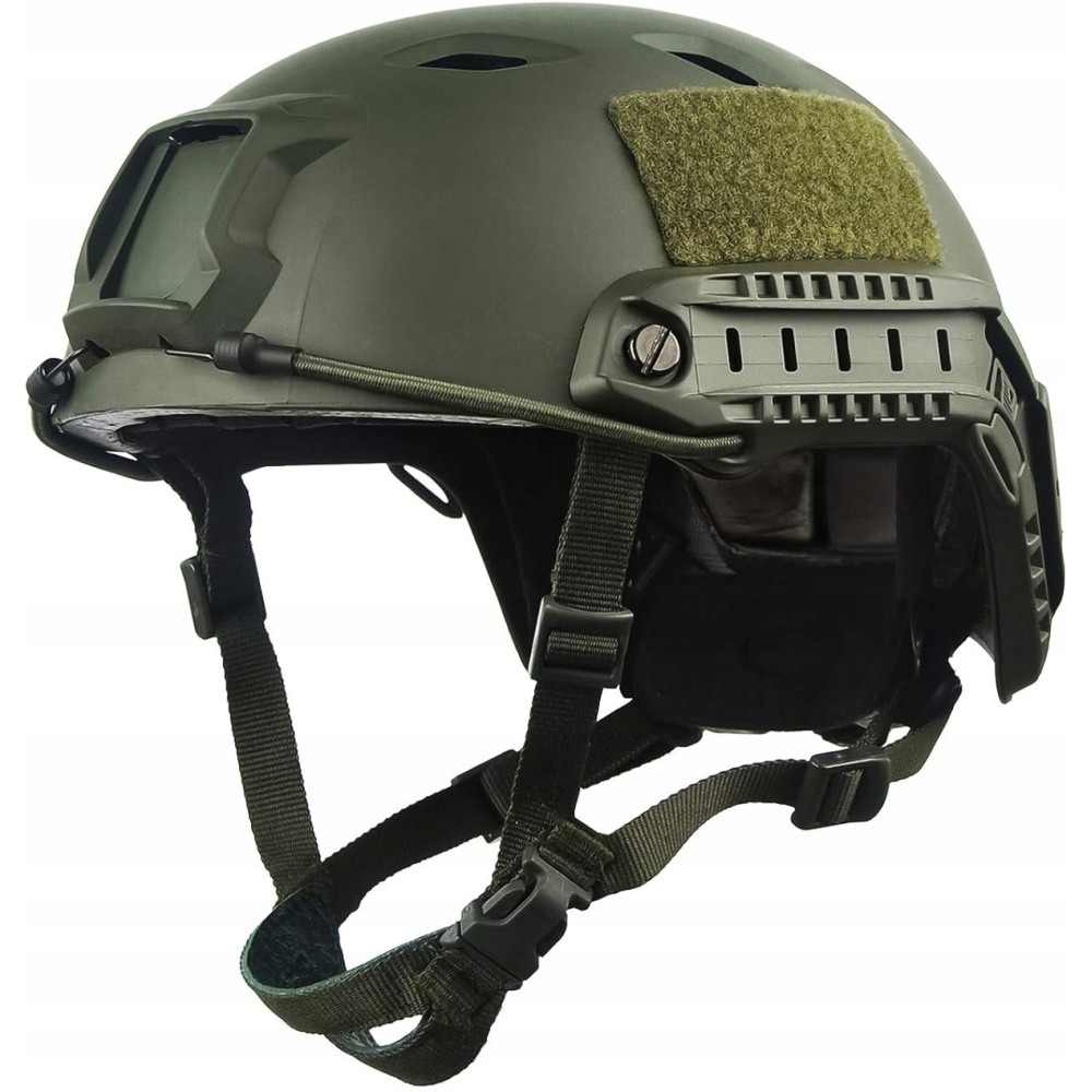 Casco táctico Leogu Fast BJ Airsoft Battle Casco para el paintball verde