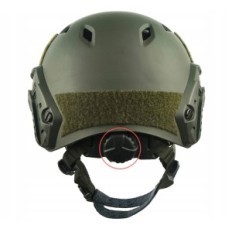 Casco táctico Leogu Fast BJ Airsoft Battle Casco para el paintball verde