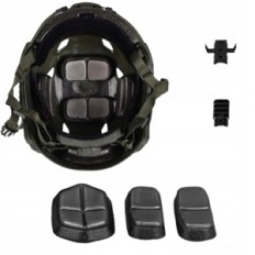Casque tactique Leogu Fast BJ Airsoft Casque de combat pour Paintball Vert