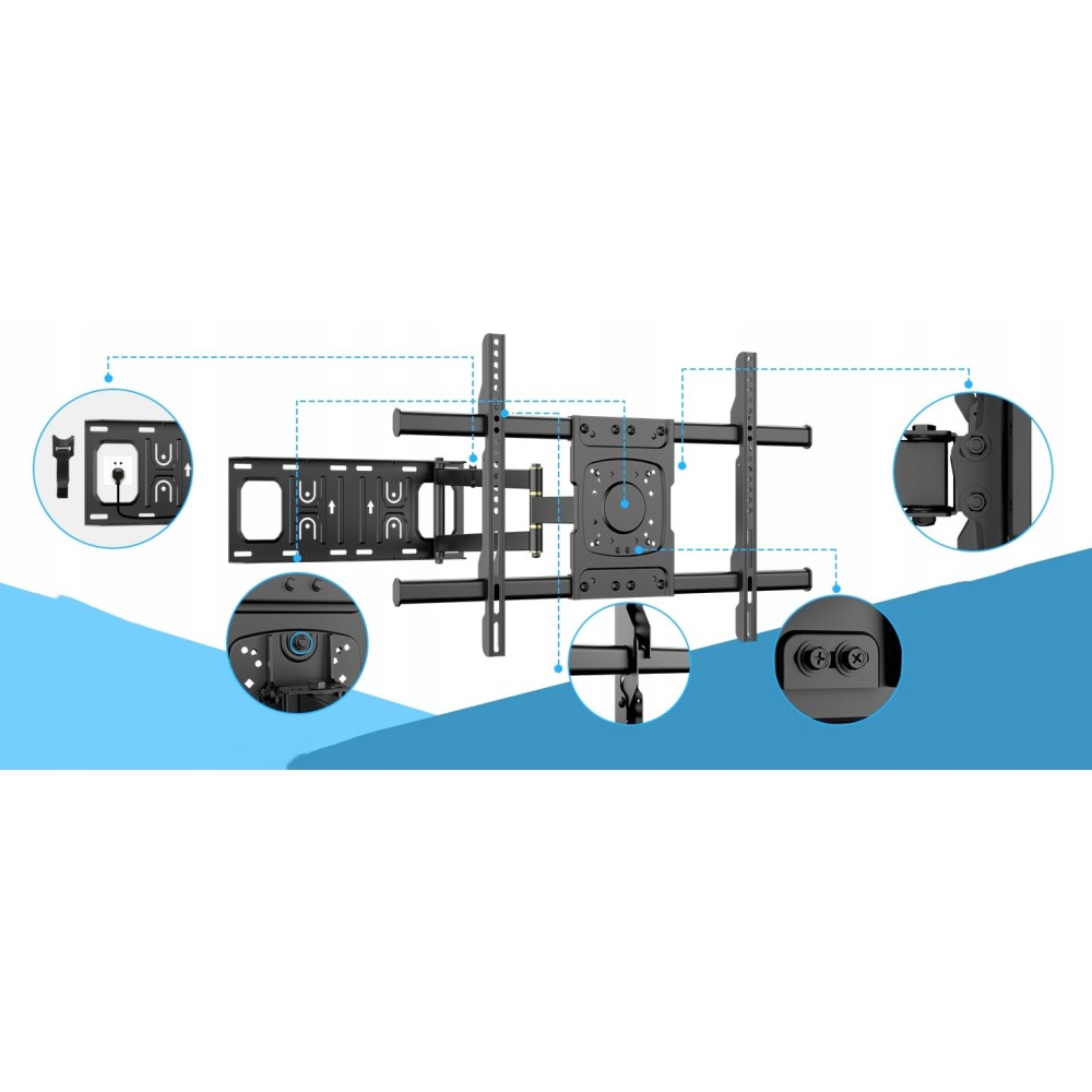 Wffoone WF9442 seinahoidja 32-70 tolli jaoks 32-70 tolli jaoks kuni 35 kg