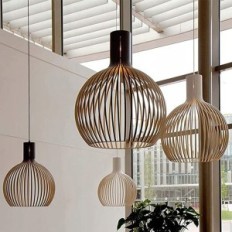 Vintage Mobile Lamp Yinyi, E27, Lysekroner, Sort 45cm