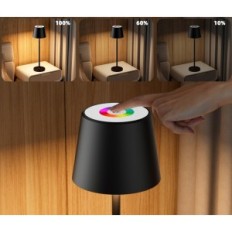 Stolová lampa LED Keepoo 2 kusy Bezdrôtové nabíjateľné 8 RGB Farby