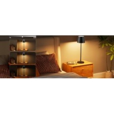 Bordslampa LED-hållare 2 stycken Trådlös uppladdningsbar 8 RGB-färger