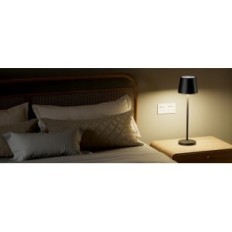 Lâmpada de mesa LED KeePeOO 2 peças Recarregável sem fio 8 cores RGB