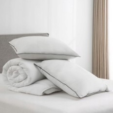 Duvet APSMILE 155 x 220 cm with goose fluff and feathers, white