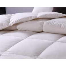 Edredón apsmile 155 x 220 cm con pelusa de ganso y plumas, blanco