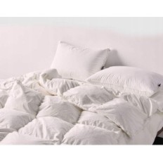 Duvet Apsmile 155 x 220 cm z gosjem in perjem, belo