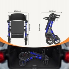 Transformuojamas vaikštynės ir transporto kėdė vokic, mėlyna