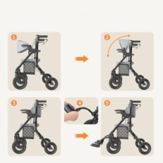 Transformerbar Walker och Transport Chair Vocic, Black