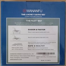 Wananfu Capsule Capsule 100 Taille du trou 1 Capsules de remplissage manuel Drogues et suppléments