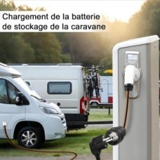 Nabíjecí kabel 2 motocyklů Schuko 16A, 250V IEC 62196 0.5m Guwieyg