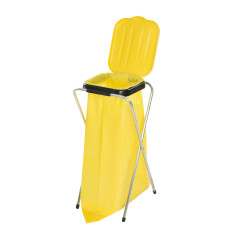 Rack of Catering Maniglia su borse da 120L su spazzatura Junk Yellow